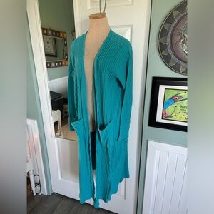 Lularoe blue duster sweater XL